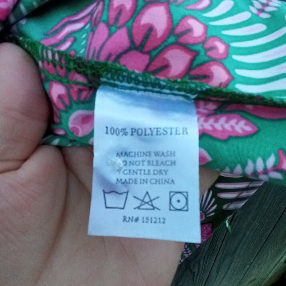 Michelle McDowell Toucan Tango Dress Women S Green Colored Tunic Poplin New - Picture 12 of 13